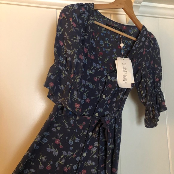 ▪️sold▪️nwt christy dawn dress lennon berry blue - Picture 7 of 7